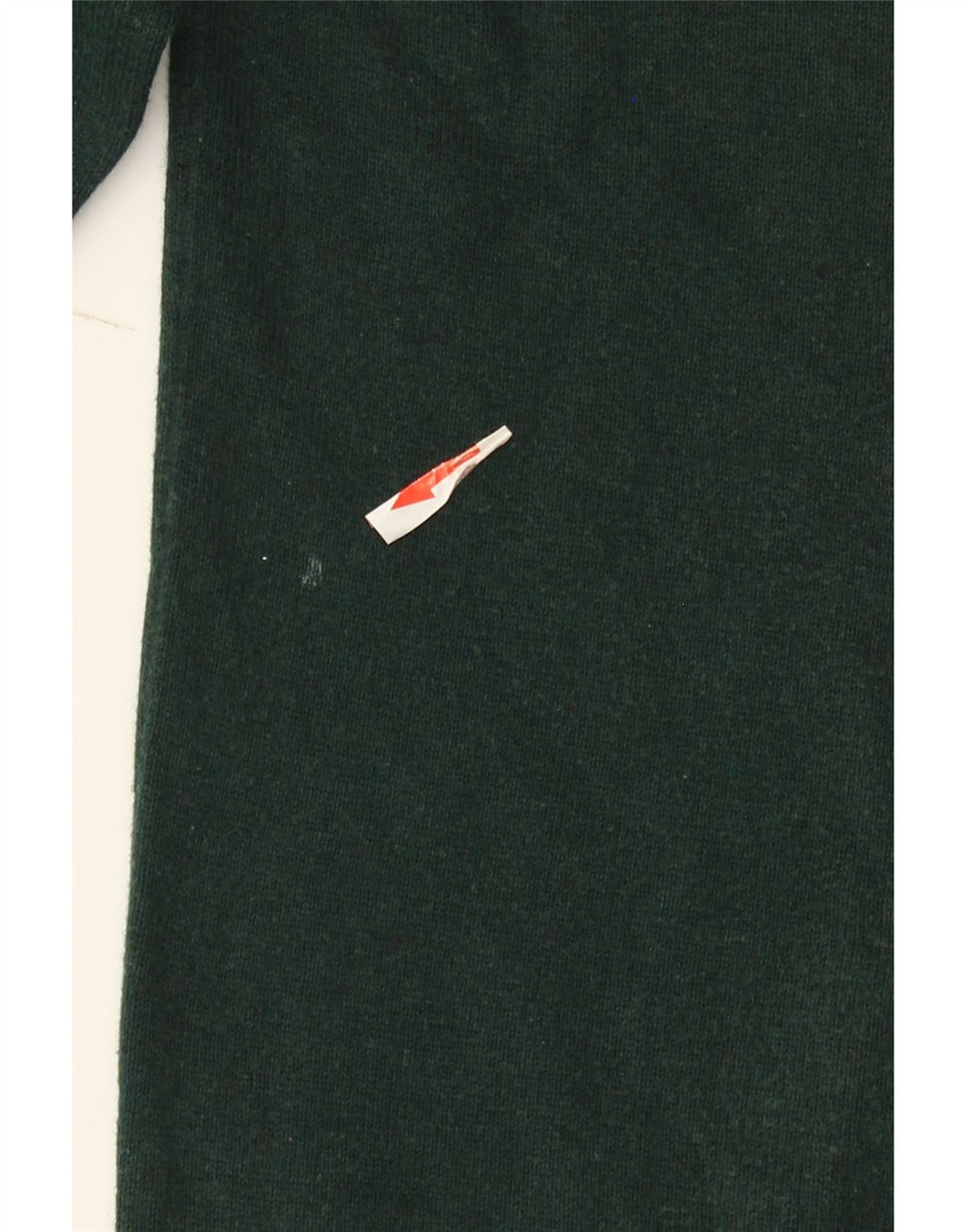 Massimo Dutti Maglione da uomo con zip e collo grande in cotone verde
