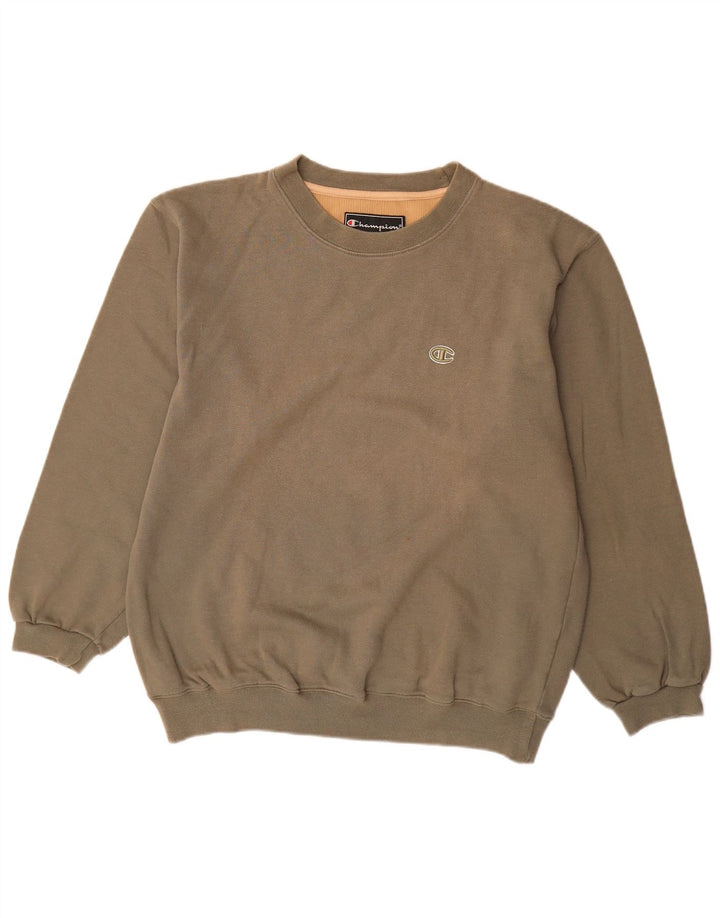 CHAMPION Felpa da uomo Maglione in cotone marrone medio