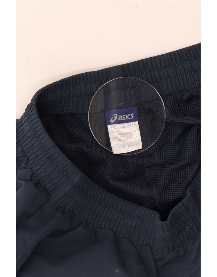 Pantaloni da tuta da donna Asics grandi in poliestere blu navy