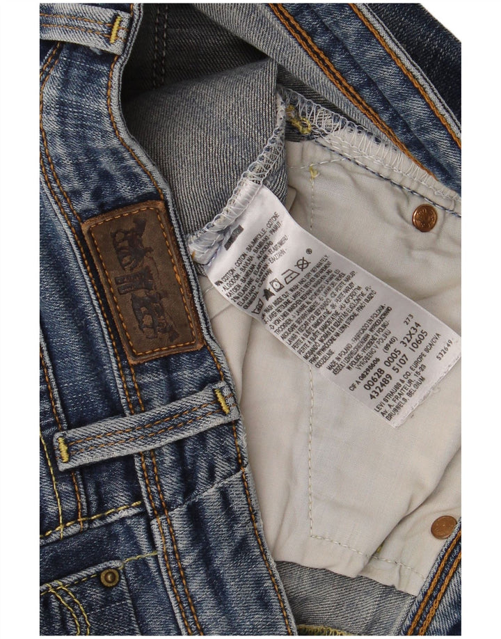 Pantaloncini di jeans da donna Levi's W32 Large in cotone blu