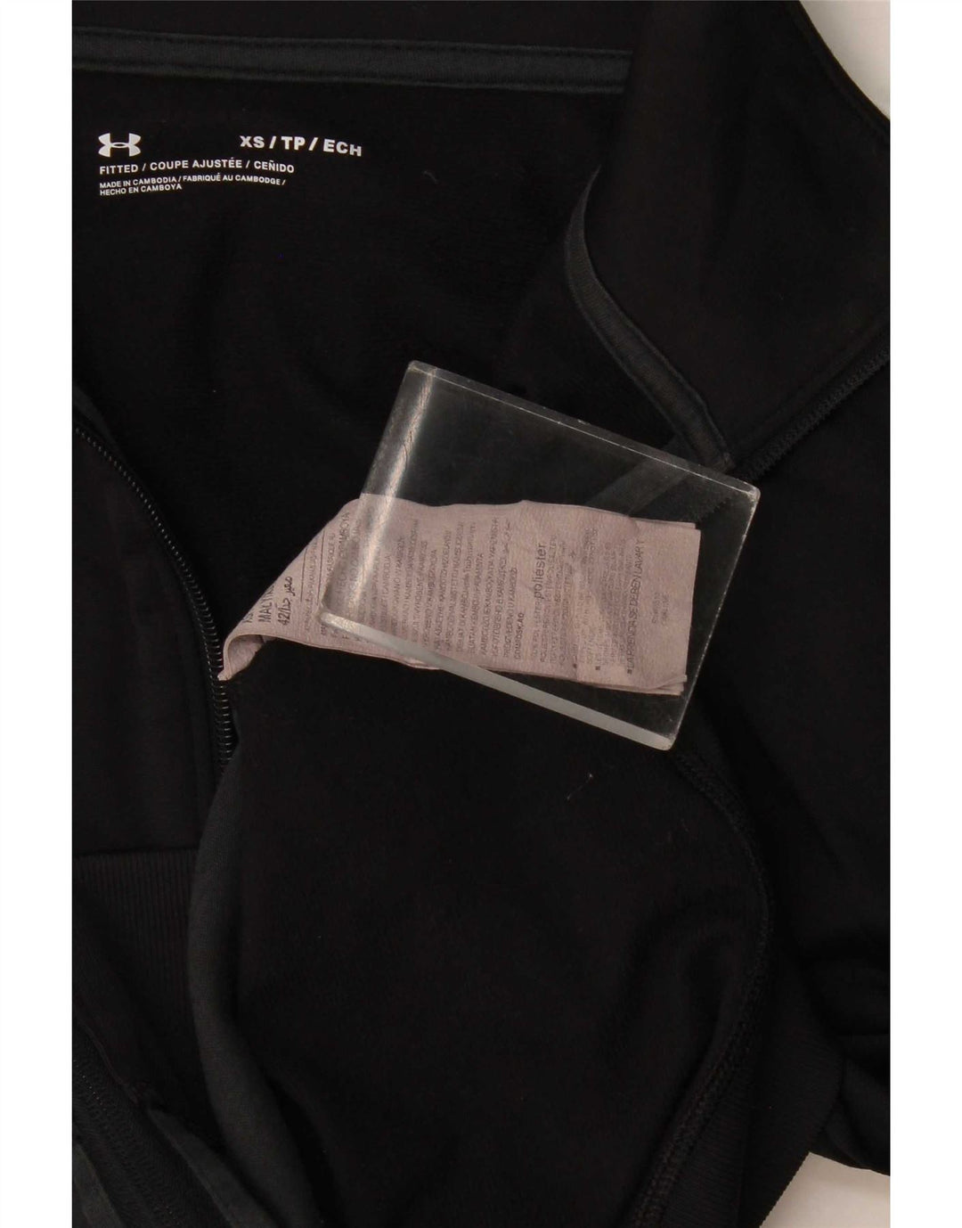 Giacca da tuta da uomo Under Armour XS in poliestere color block nero