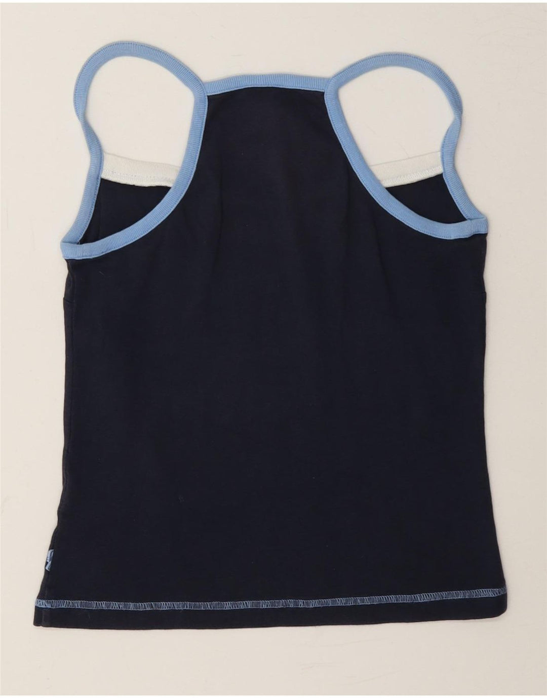Canottiera Fila da donna UK 12 cotone medio blu navy