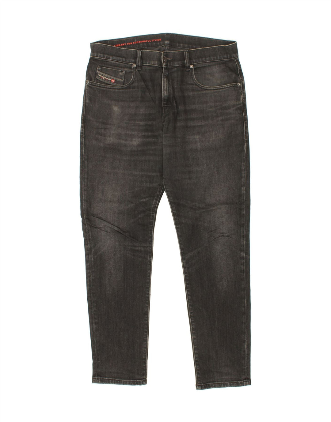 Jeans slim da uomo DIESEL W32 L30 cotone grigio