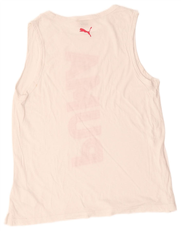 Canotta grafica oversize da donna Puma UK 10 piccola in cotone bianco