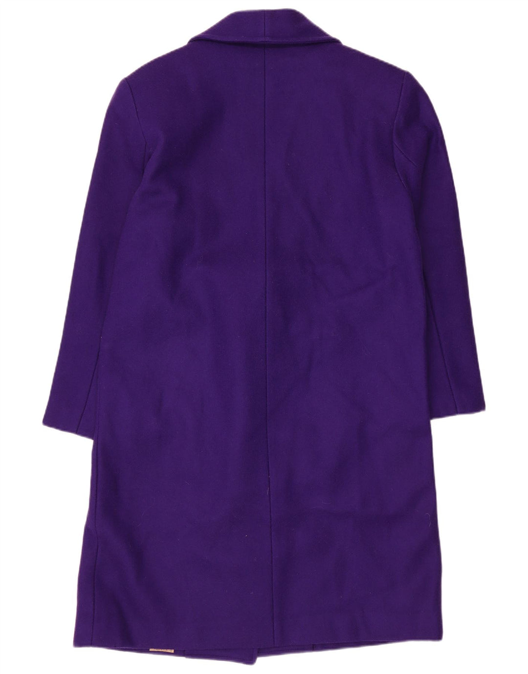 Cappotto doppiopetto da donna David Benjamin US 8 lana viola medio