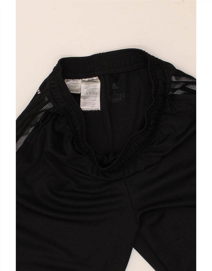 ADIDAS Mens Aeroready Graphic Tracksuit Trousers Small Black Polyester Vintage Adidas and Second-Hand Adidas from Messina Hembry 