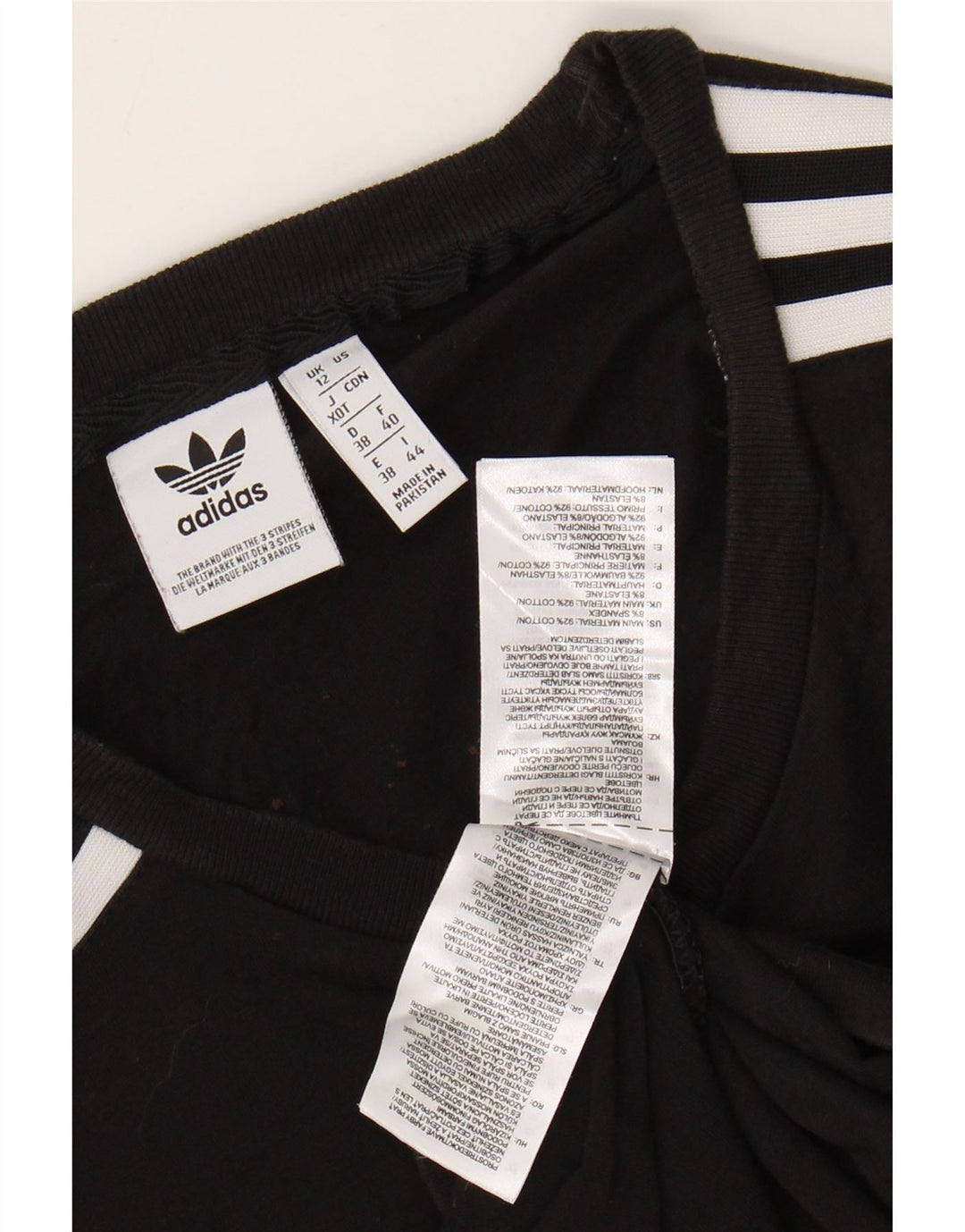 T-shirt da donna ADIDAS Top UK 12 medio nero cotone
