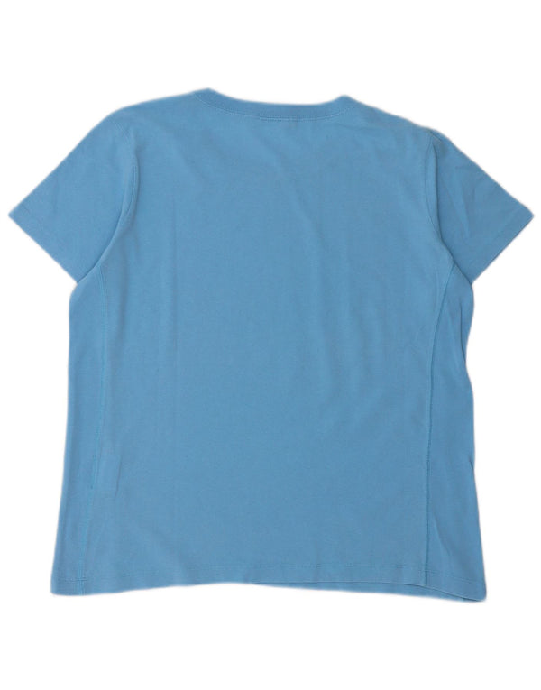 T-shirt ampia da donna Champion UK 10 piccola in cotone blu