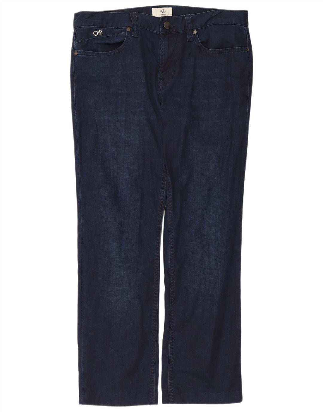 Jeans dritti da uomo CERRUTI 1881 W32 L27 cotone blu navy