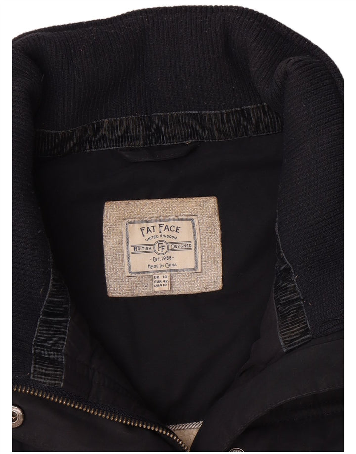Gilet imbottito da donna Fat Face UK 14 grande poliestere blu navy