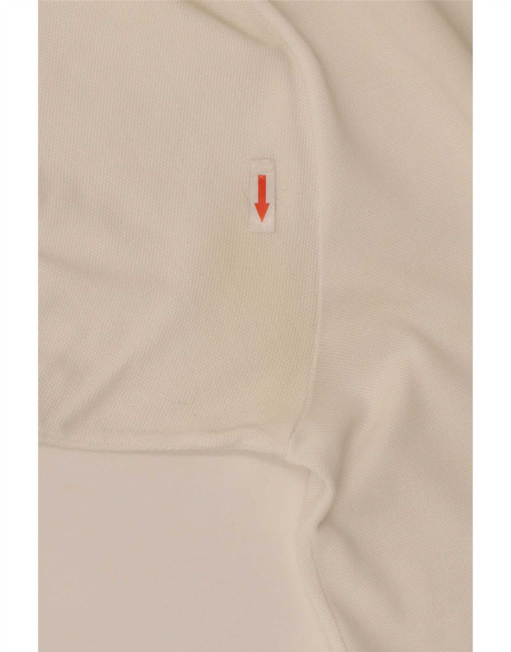 Polo da uomo Lacoste taglia 4 media in cotone bianco