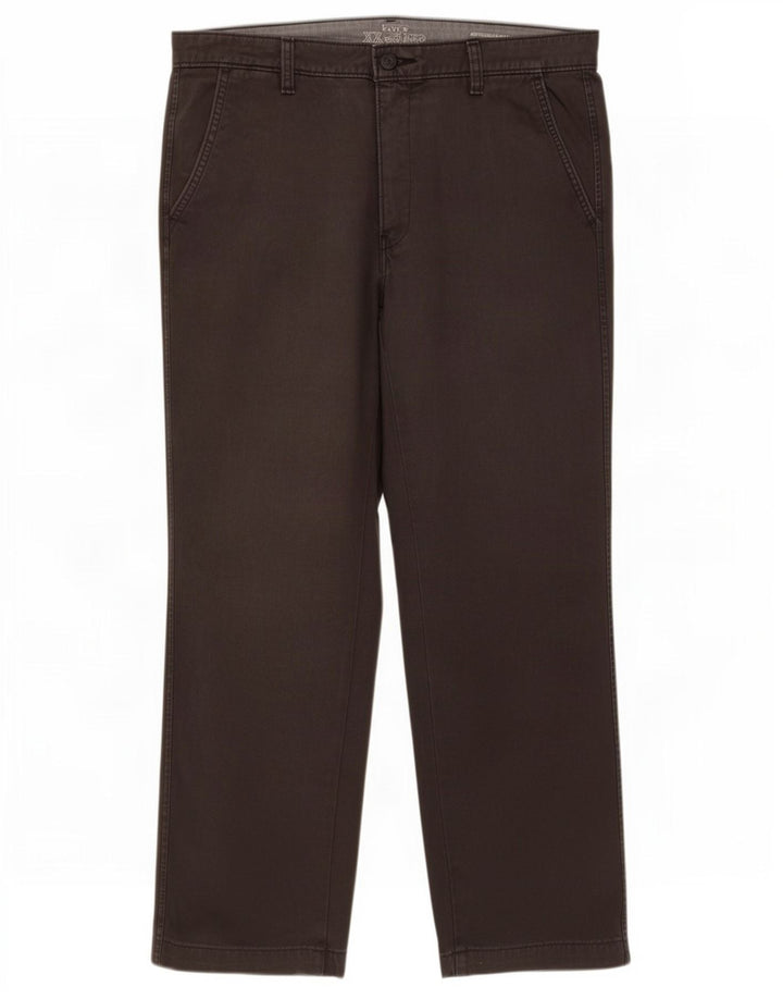 Pantaloni chino autentici da uomo Levi's W34 L30 in cotone grigio