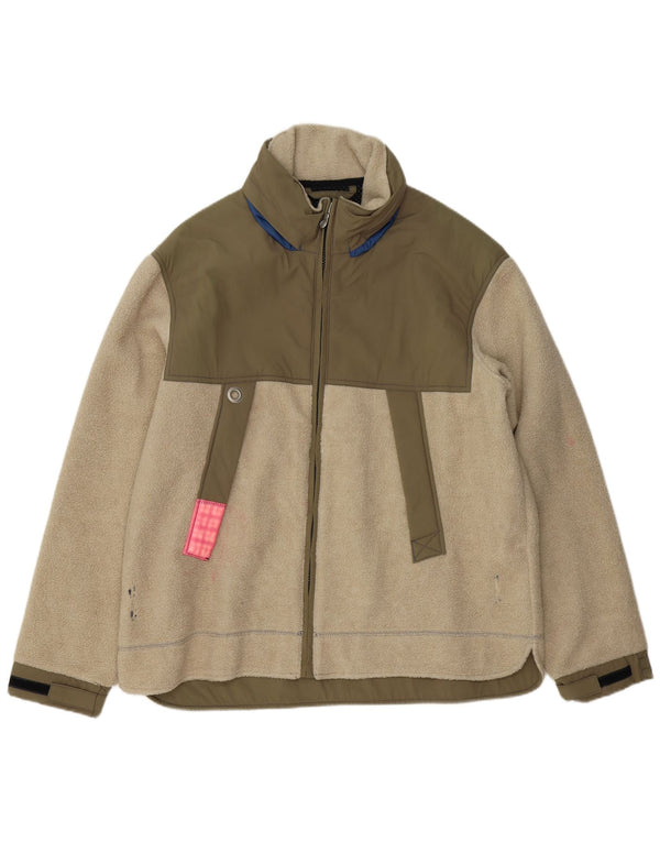 Giacca in pile da uomo Murphy & Nye UK 44 2XL Acrilico color block verde