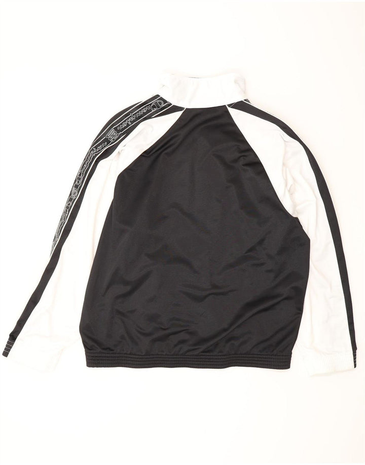 CHAMPION Giacca da tuta grafica da uomo grande color block nero