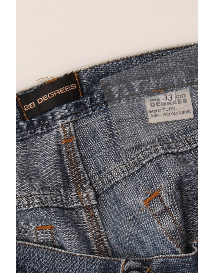 Jeans dritti da uomo VINTAGE W33 L37 cotone blu