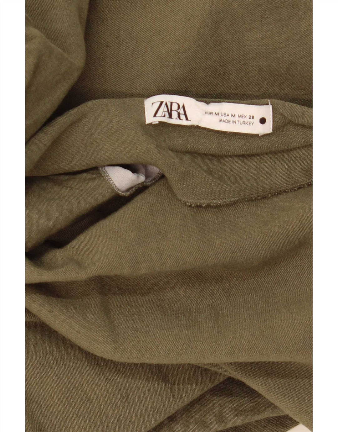 Gonna longuette Zara da donna media W28 kaki