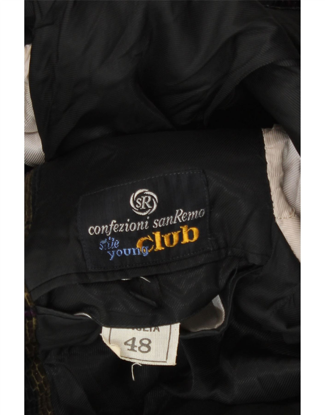 Giacca blazer a 3 bottoni da uomo San Remo IT 48 medio a quadri multicolore