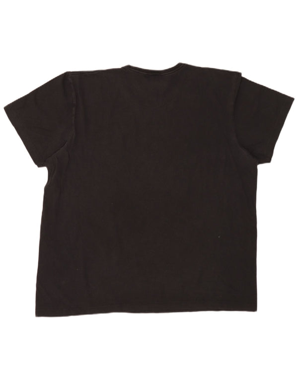 T-shirt grafica da uomo Adidas Top XL in cotone nero