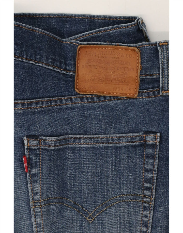 LEVI'S Jeans dritti da uomo 514 W34 L30 cotone blu