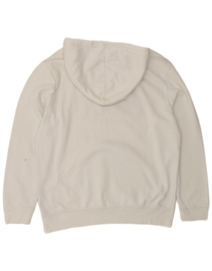 Maglione con cappuccio grafico da uomo Gap grande in cotone bianco