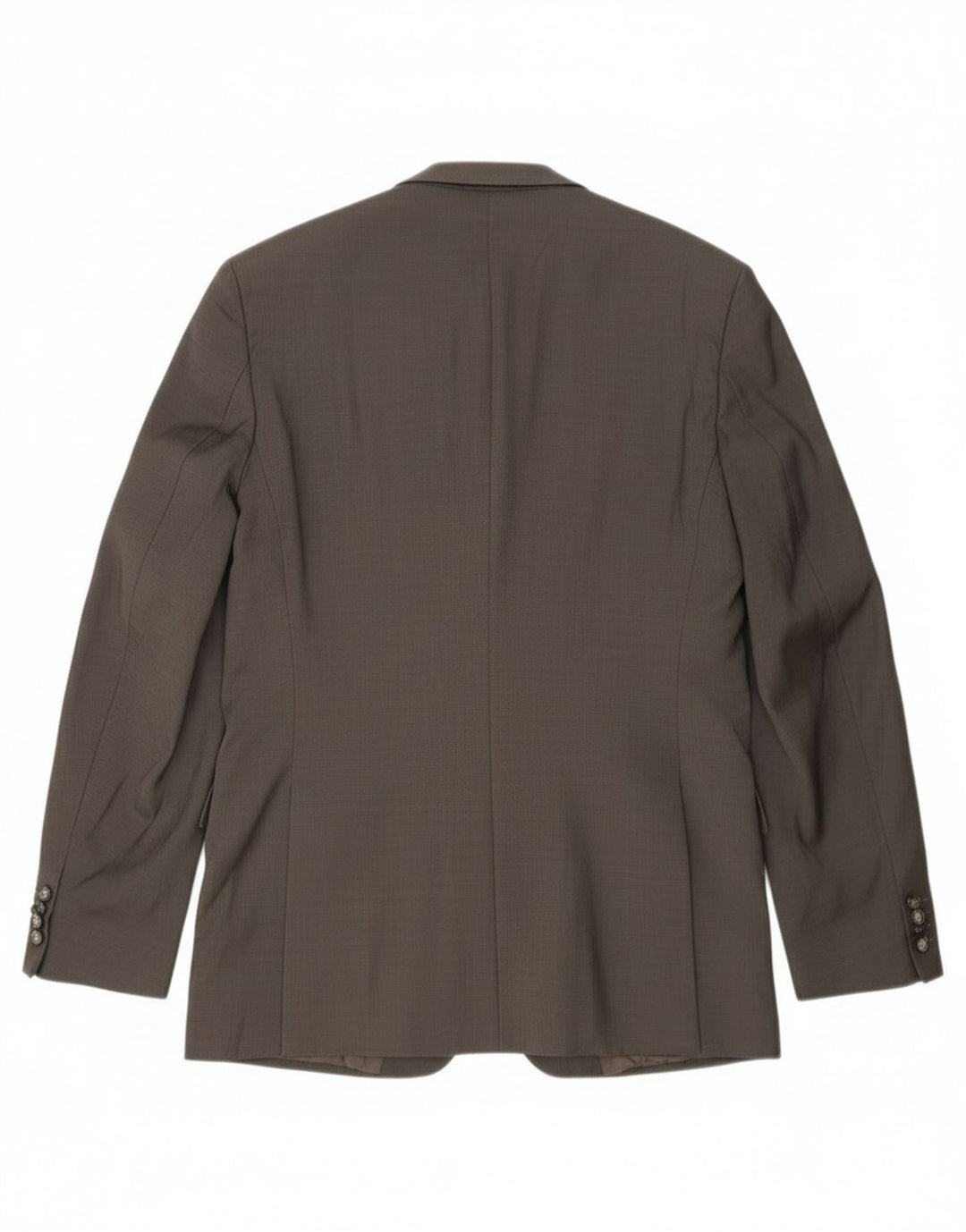 Giacca blazer da uomo a 2 bottoni lunga Hugo Boss UK 42 XL lana grigia