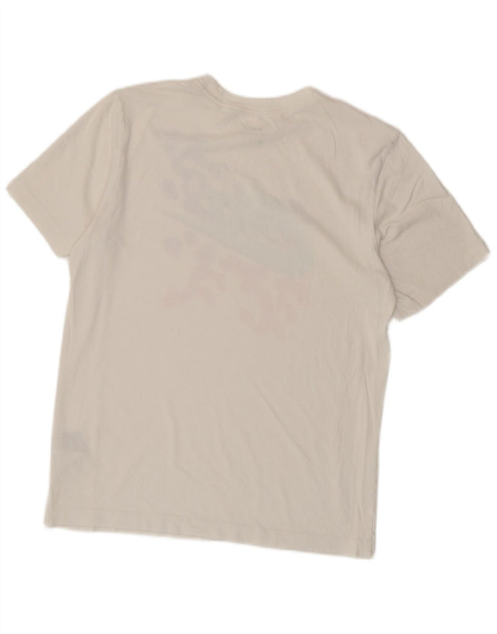 T-shirt grafica da uomo NIKE Top XS in cotone bianco