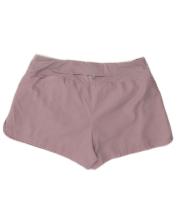 Pantaloncini sportivi Nike Dri Fit da donna UK 14 Large Viola Poliestere