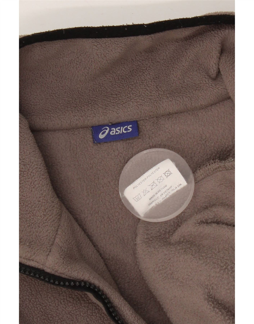 Maglione in pile da uomo Asics marrone medio poliestere