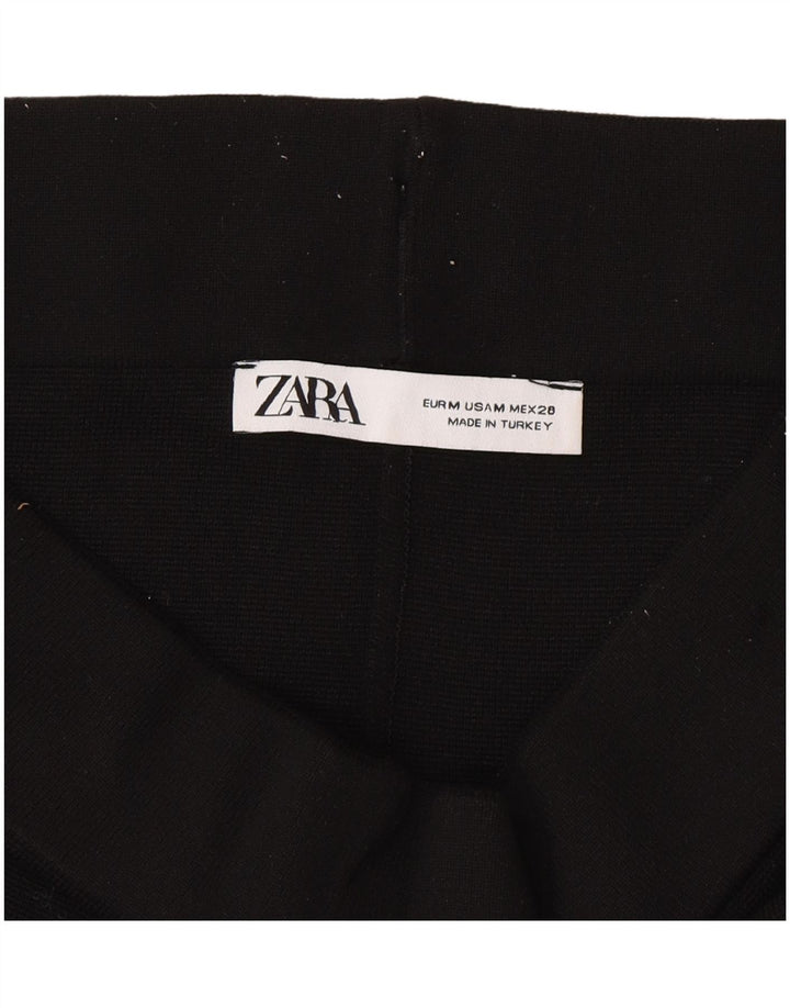 Leggings Zara da donna UK 12 medio nero in poliammide