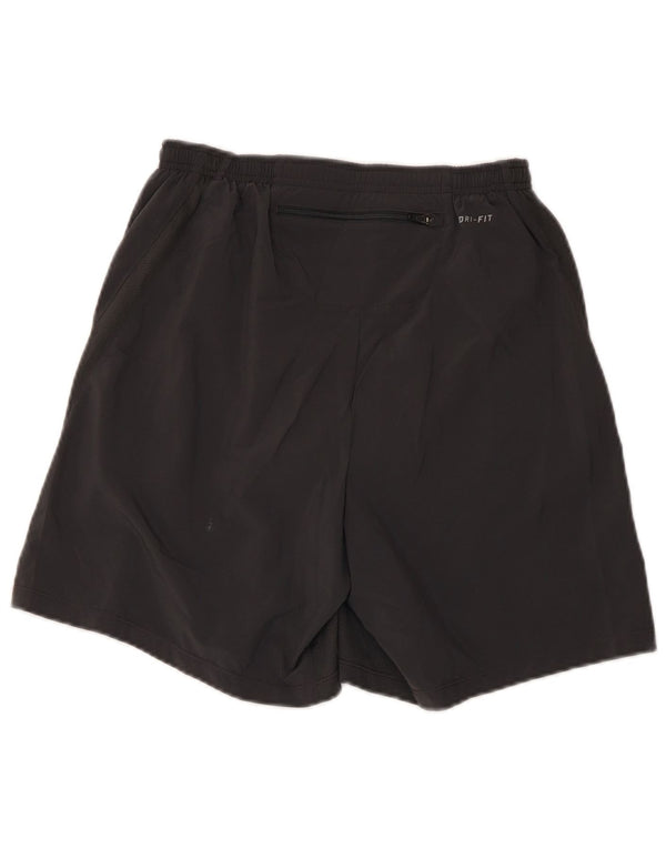 Pantaloncini sportivi Nike Dri Fit da uomo piccoli grigi