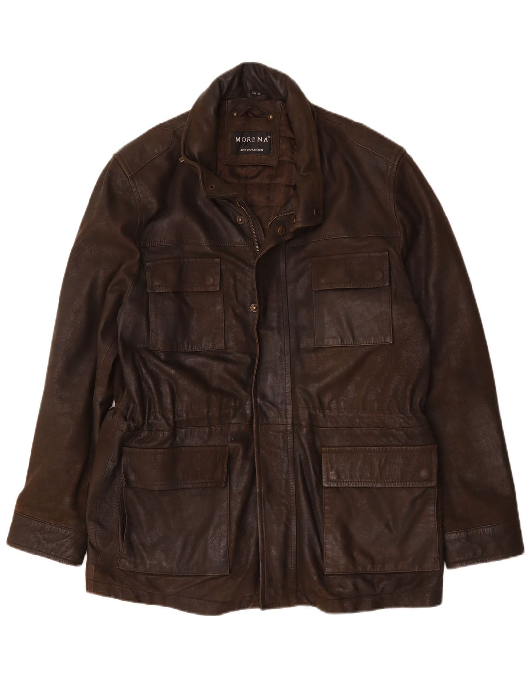 Giacca in pelle da uomo Morena UK 42 XL Marrone