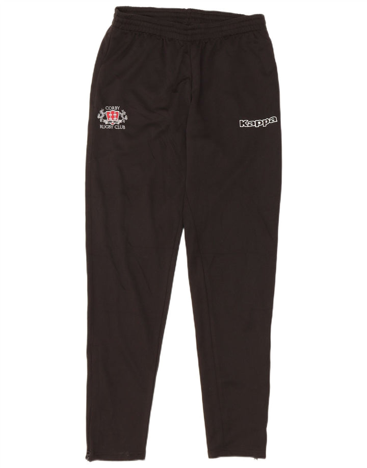 Pantaloni da tuta da uomo Kappa Rugby Club Corby medio poliestere nero