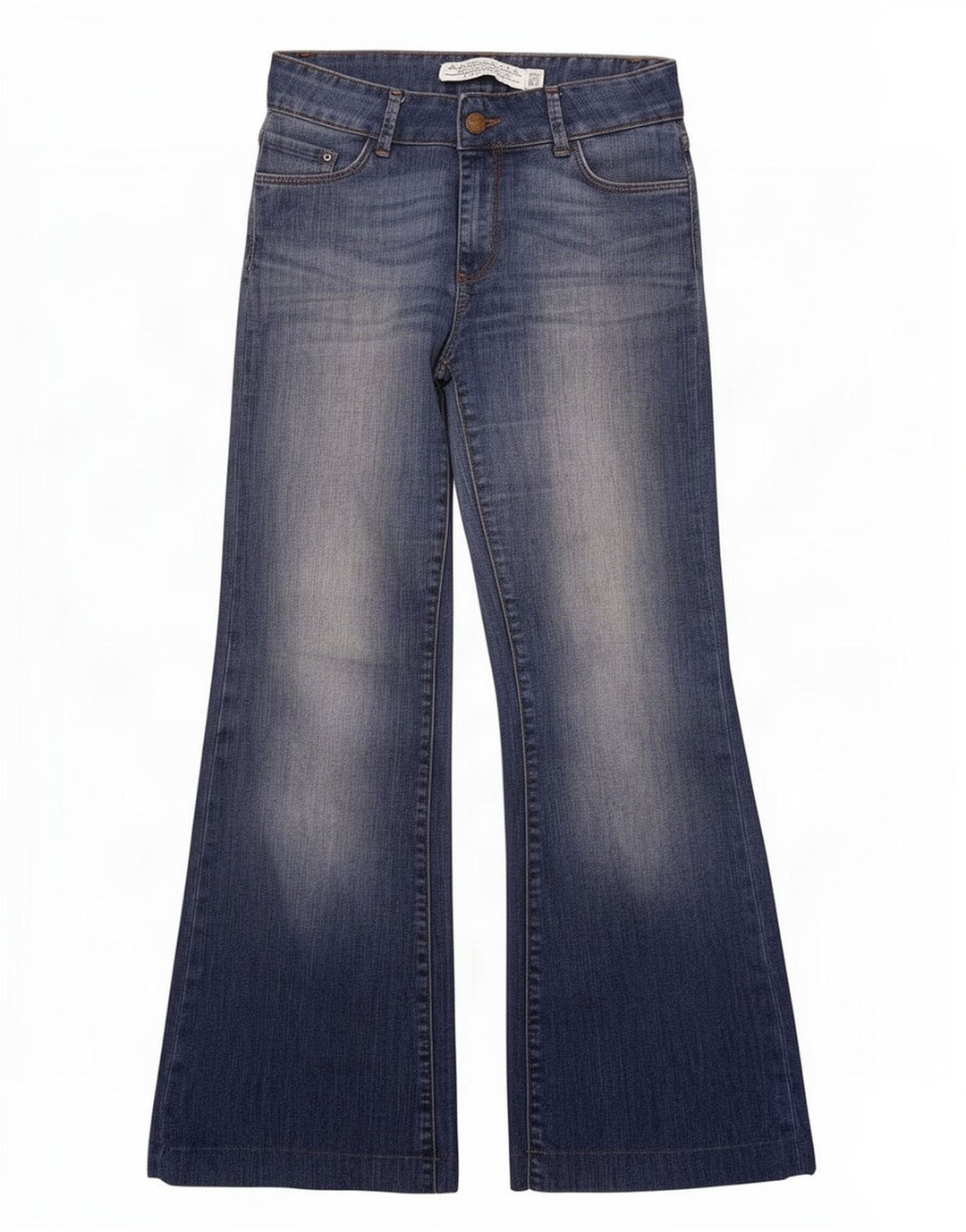 Jeans svasati da donna Zara EU 38 piccoli W28 L30 blu