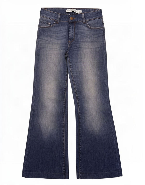 Jeans svasati da donna Zara EU 38 piccoli W28 L30 blu