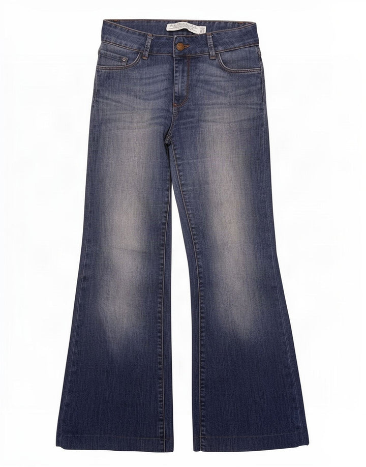 Jeans svasati da donna Zara EU 38 piccoli W28 L30 blu