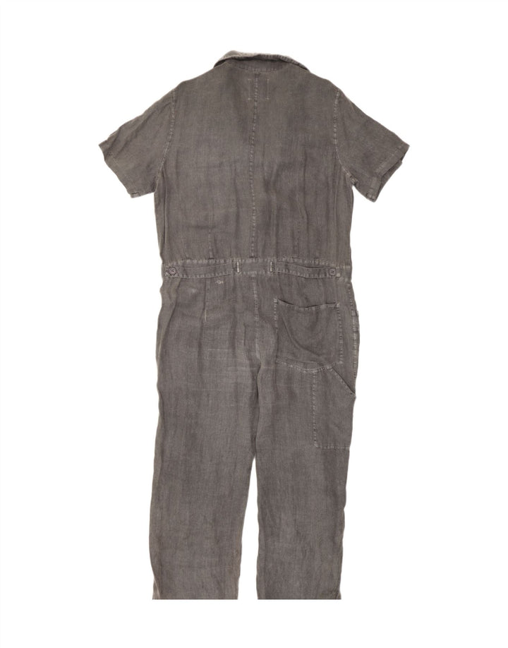 Tuta oversize da donna Zara UK 14 Lino grigio medio