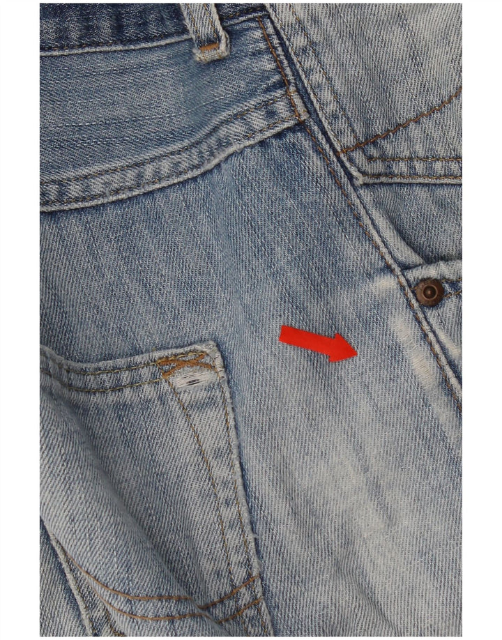Pantaloncini di jeans Bermuda da uomo Lee W34 grande cotone blu