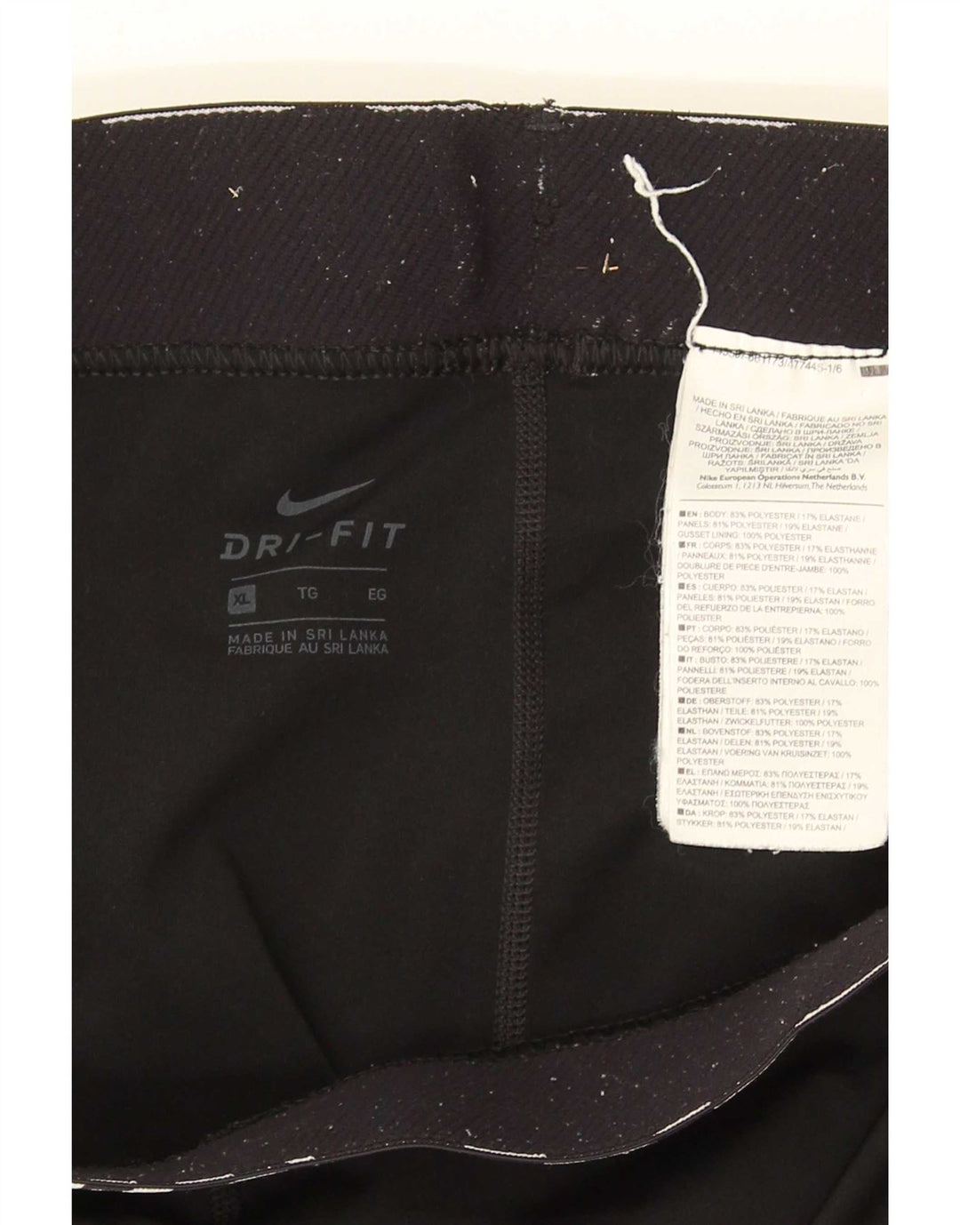 Leggings Nike Dri Fit Capri da donna UK 18 XL poliestere nero