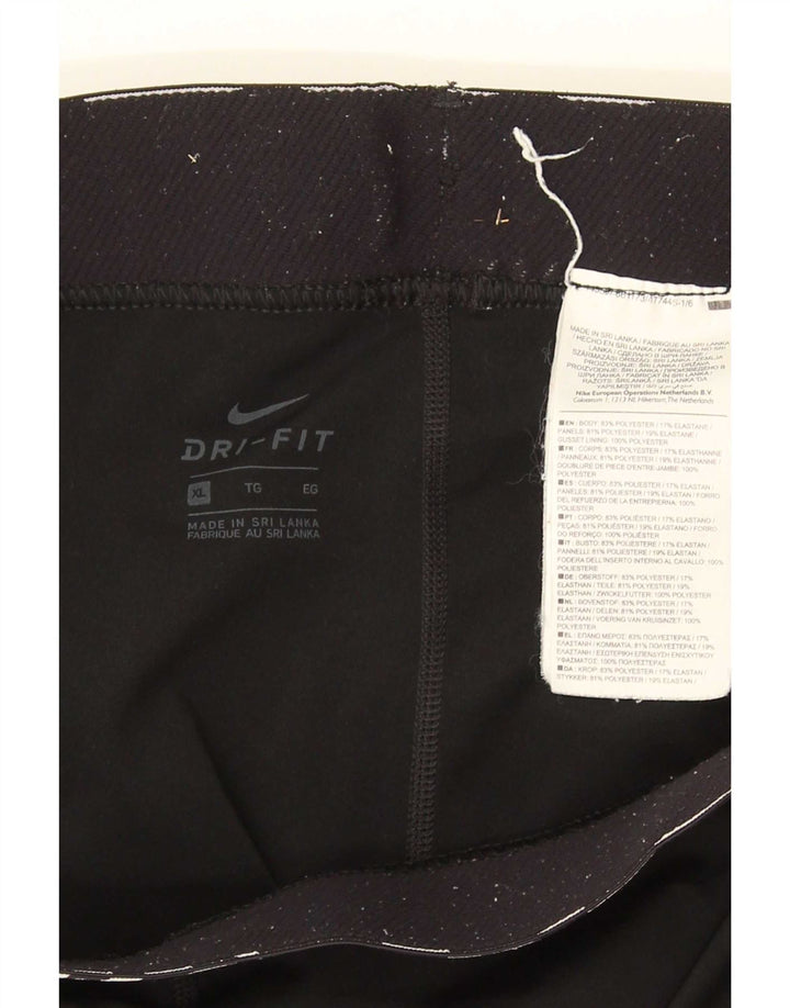 Leggings Nike Dri Fit Capri da donna UK 18 XL poliestere nero