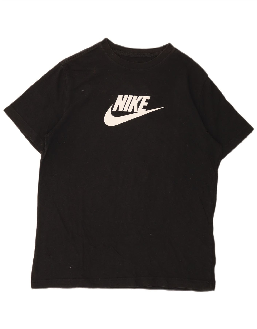 T-shirt grafica NIKE per bambina, vestibilità ampia, 13-14 anni, XL, cotone nero