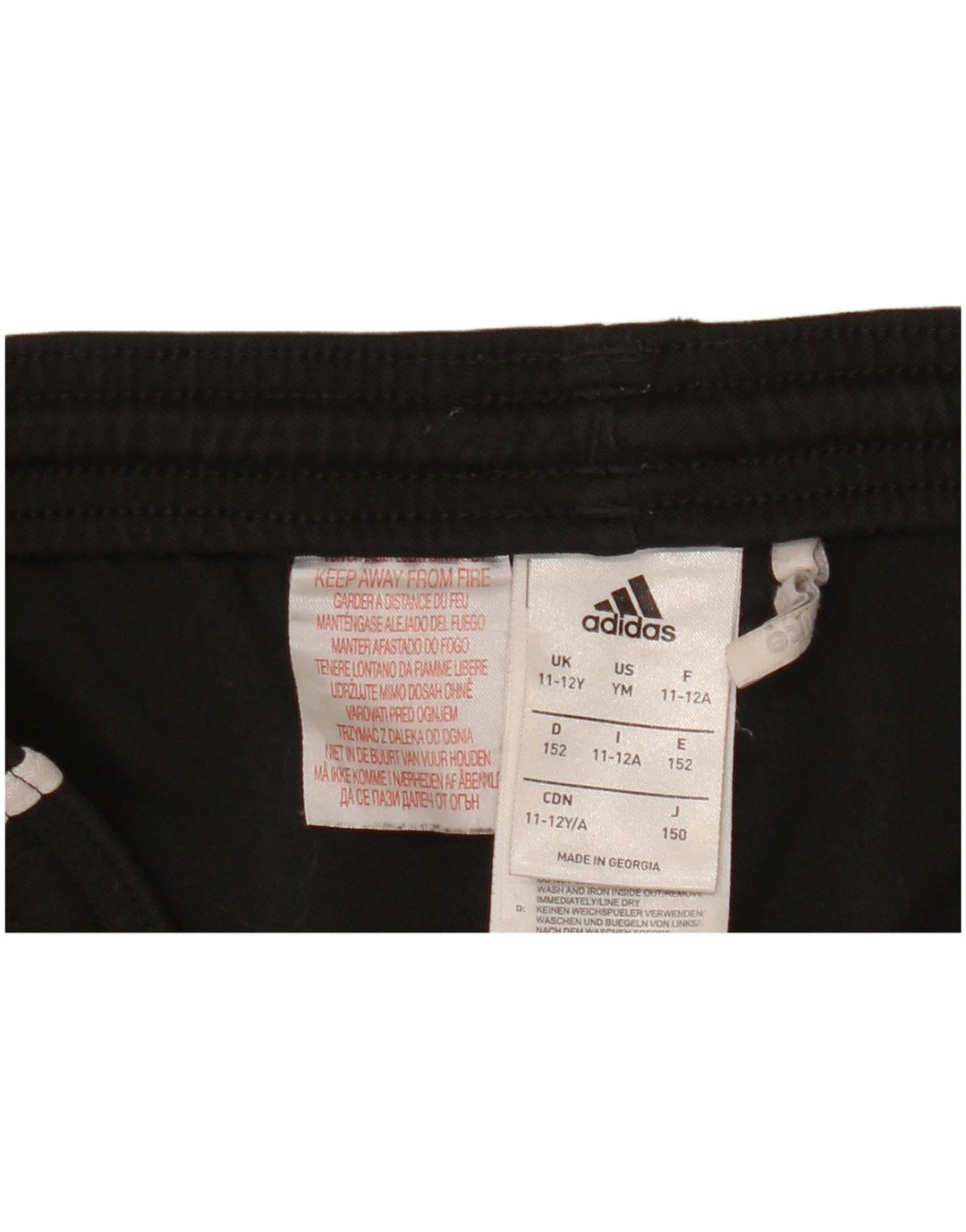 Pantaloncini sportivi Adidas Climalite da ragazzo 11-12 anni in poliestere nero