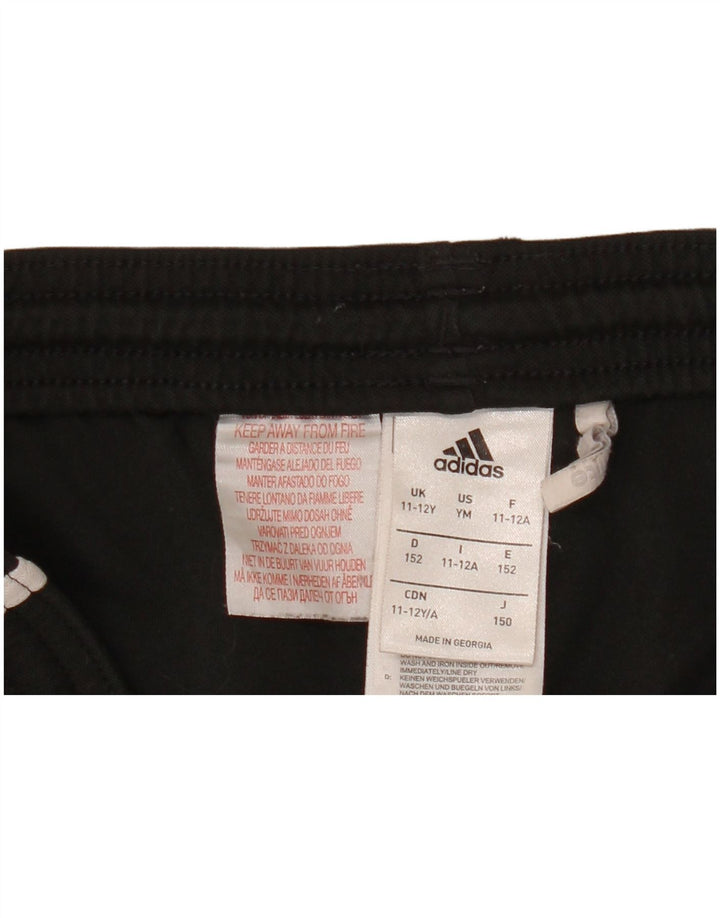 Pantaloncini sportivi Adidas Climalite da ragazzo 11-12 anni in poliestere nero