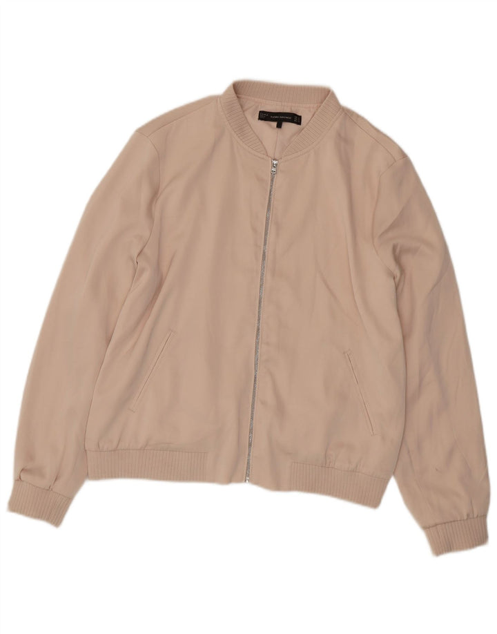 Giubbotto bomber da donna ZARA UK 18 XL poliestere rosa