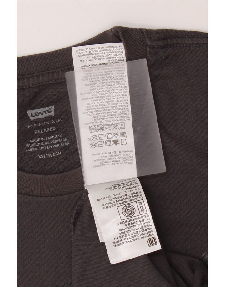 T-shirt grafica rilassata da uomo Levi's Top XS in cotone grigio
