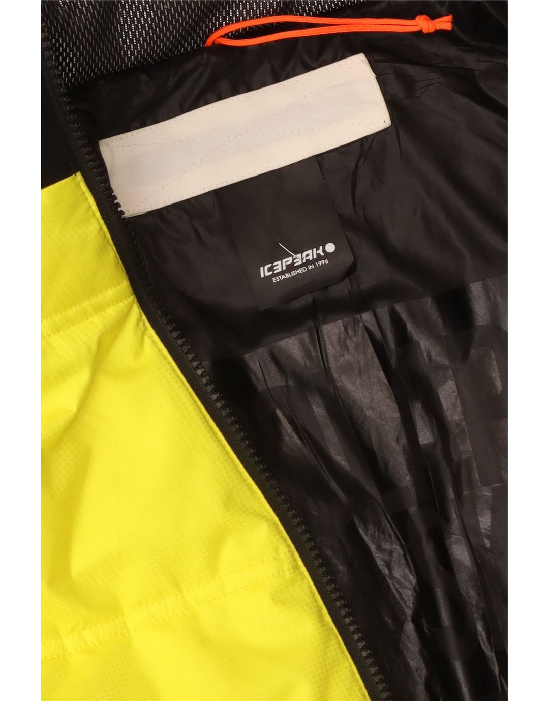 Giacca imbottita con cappuccio da uomo Icepeak UK 38 Medium Yellow Colourblock