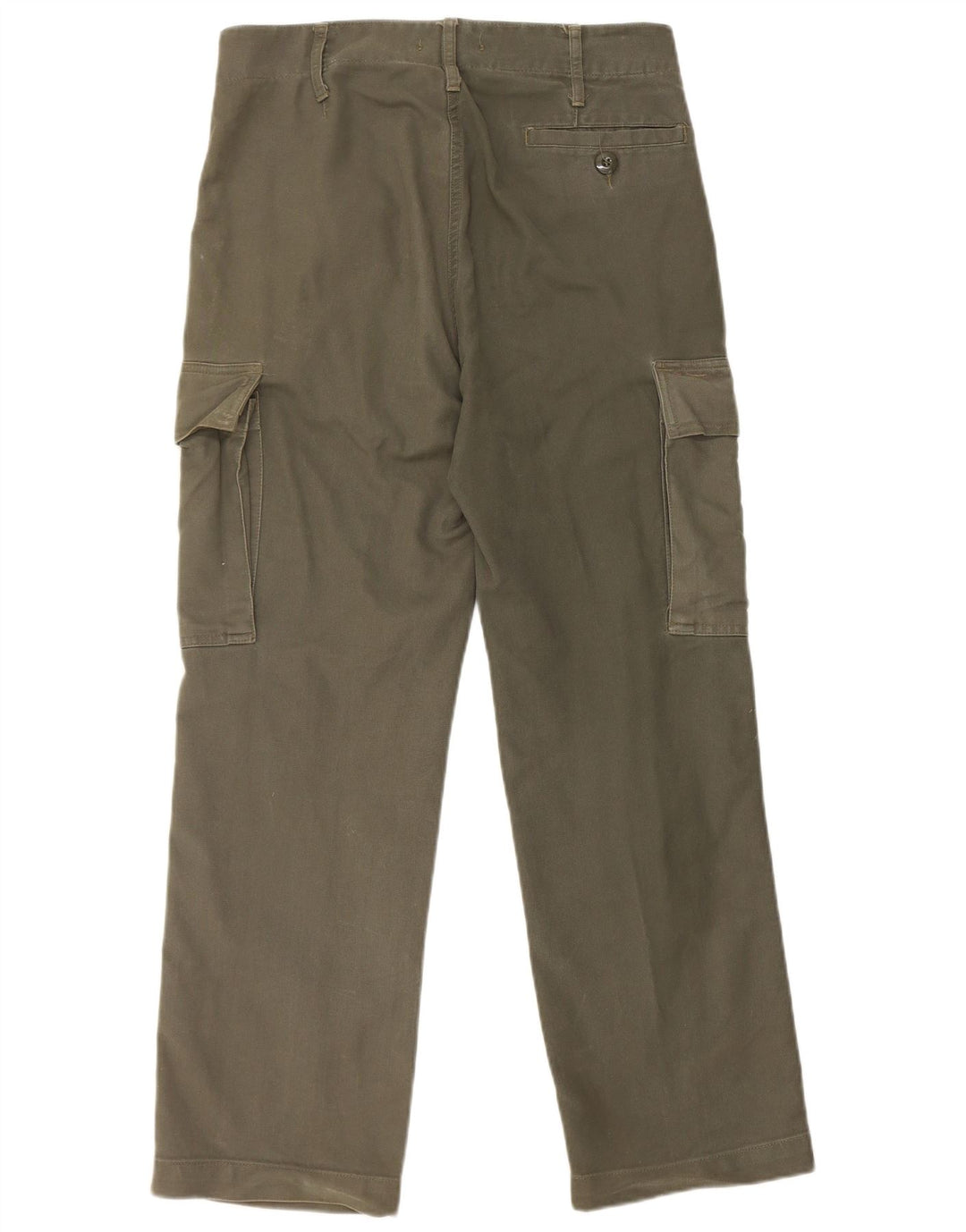 Pantaloni cargo dritti da uomo VINTAGE W30 L28 cotone kaki