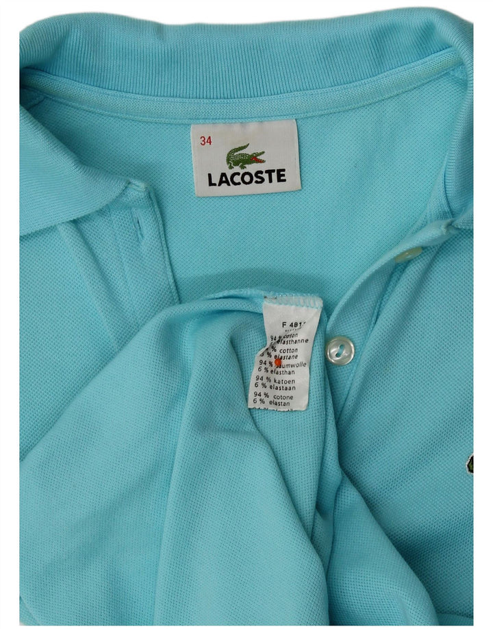 Polo da donna Lacoste taglia 34 piccola in cotone blu
