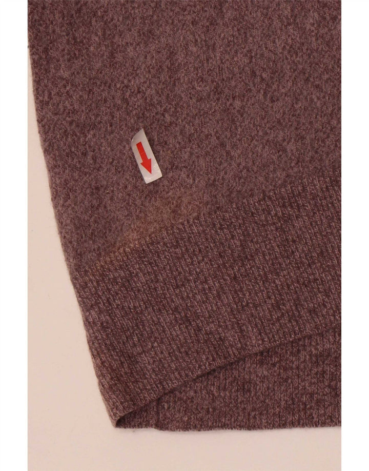 Maglione maglione a collo alto da donna Massimo Dutti UK 8 piccolo in lana grigia