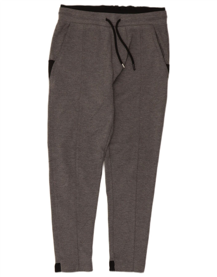 Pantaloni da tuta corti da uomo Zara Small in poliestere color block grigio