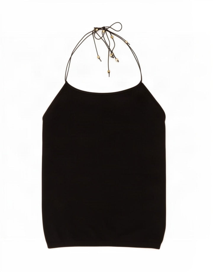 Top alla caviglia in maglia da donna Massimo Dutti UK 12 medio nero